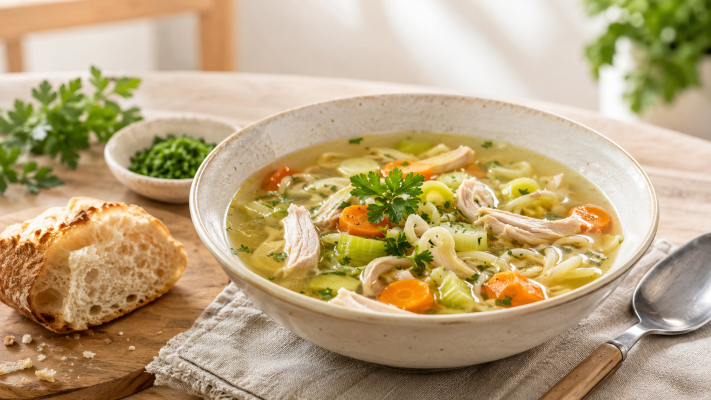 Wärmend &amp; wohltuend: Klassische Hühnersuppe wie bei Oma - Klassische Hühnersuppe Rezept | Wärmend &amp; einfach