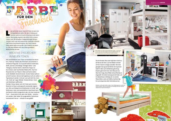 Farbe für den Frischekick -