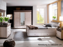 Massivholzbett >Alesund I< in siehe Produktbeschreibung aus Massivholz