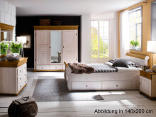 Massivholzbett >Alesund I< in siehe Produktbeschreibung aus Massivholz