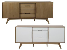 Anrichte >Marta I< aus Massivholz - 180x84x44cm...