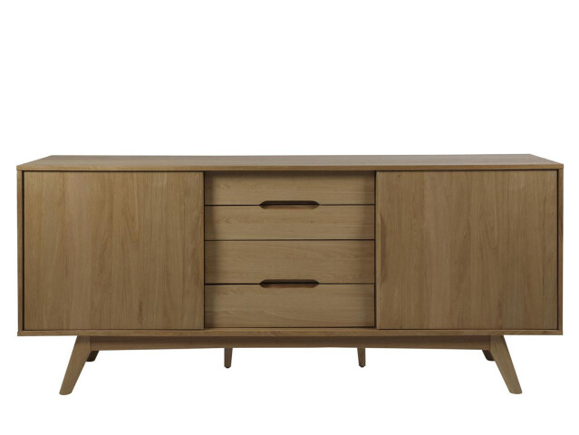 Anrichte >Marta I< in Eiche aus MDF und Spanplatte - 180x84x44cm (BxHxT)
