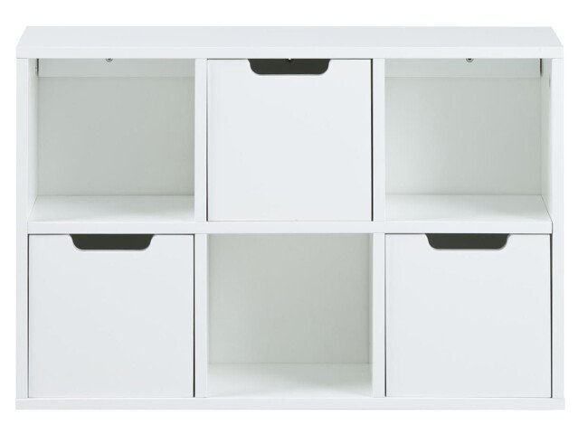 Regal >Mira< in Weiß aus Holz - 58x39x18cm (BxHxT)