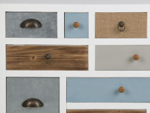 Kommode >Thea< in Weiß aus Holz - 70x81x32cm (BxHxT)