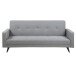 Schlafsofa >Leos< in Hellgrau aus Holz - 217x92x89cm (BxHxT)