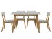 Esstisch >Ravi< in Weiß aus Holz - 120x75.5x80cm (BxHxT)
