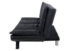 Schlafsofa >Finja< in Schwarz - 196x91x98cm (BxHxT)