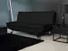 Schlafsofa >Finja< in Schwarz - 196x91x98cm (BxHxT)