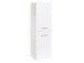 Midischrank >Graphit< in Weiß Hochglanz aus MDF - 40x130x35cm (BxHxT)