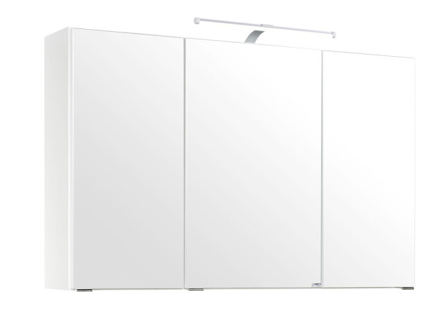 Spiegelschrank >Graphit< in Weiß - 100x64x20cm (BxHxT)