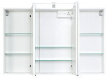 Spiegelschrank >Graphit< in Weiß - 100x64x20cm (BxHxT)