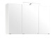 Spiegelschrank >Graphit< in Weiß - 100x64x20cm (BxHxT)