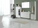 Spiegelschrank >Graphit< in Weiß - 100x64x20cm (BxHxT)