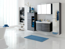 Seitenschrank >Graphit< in Graphitgrau - 40x180x35cm (BxHxT)