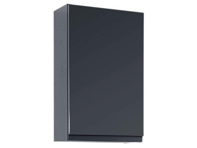 Hängeschrank >Cleo I< in Grau/Hochglanz aus MDF - 40x64x20cm (BxHxT)