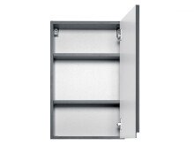 Hängeschrank >Cleo I< in Grau/Hochglanz aus MDF - 40x64x20cm (BxHxT)