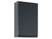 Hängeschrank >Cleo I< in Grau/Hochglanz aus MDF - 40x64x20cm (BxHxT)