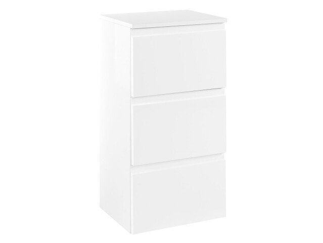 Unterschrank >Cleo I< in Weiß aus MDF - 40x79x35cm (BxHxT)