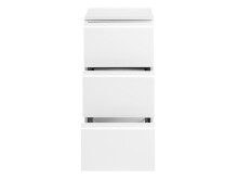 Unterschrank >Cleo I< in Weiß aus MDF - 40x79x35cm (BxHxT)