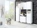 Unterschrank >Cleo I< in Weiß aus MDF - 40x79x35cm (BxHxT)