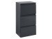 Unterschrank >Cleo I< in Grau/Hochglanz aus MDF - 40x79x35cm (BxHxT)