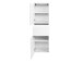 Midischrank >Cleo I< in Weiß aus MDF - 40x130x35cm (BxHxT)