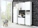Seitenschrank >Cleo I< in Weiß aus MDF - 40x180x35cm (BxHxT)