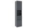 Seitenschrank >Cleo I< in Grau/Hochglanz aus MDF - 40x180x35cm (BxHxT)