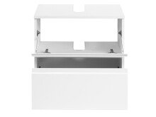 Waschbeckenunterschrank >Cleo I< in Weiß aus MDF - 60x53x35cm (BxHxT)
