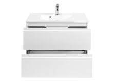 Waschtisch-Set >Cleo I< in Weiß aus MDF - 80x56x47cm (BxHxT)