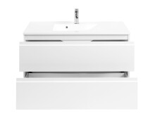 Waschtisch-Set >Cleo I< in Weiß aus MDF - 100x56x47cm (BxHxT)