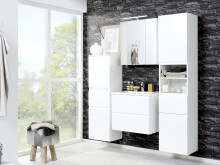 Waschtisch-Set >Cleo I< in Weiß aus MDF - 100x56x47cm (BxHxT)