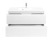 Waschtisch-Set >Cleo I< in Weiß aus MDF - 100x56x47cm (BxHxT)