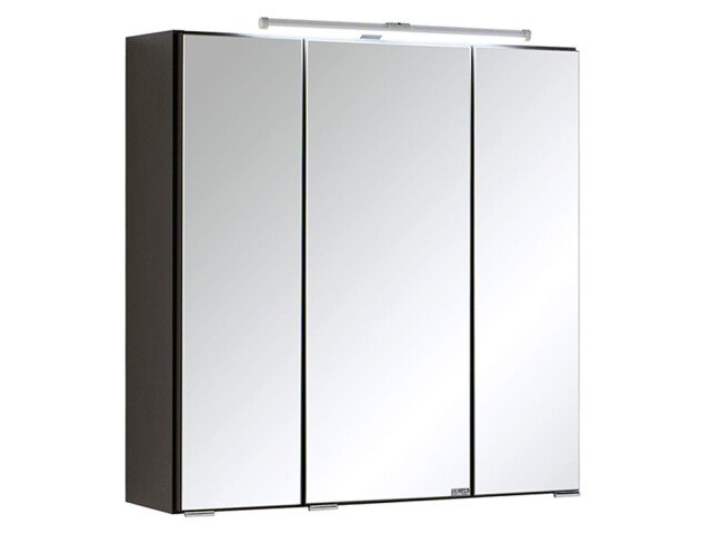 Spiegelschrank >Cleo I< in Graphitgrau - 60x64x20cm (BxHxT)