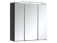 Spiegelschrank >Cleo I< in Graphitgrau - 60x64x20cm...