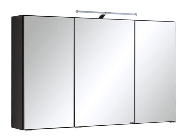 Spiegelschrank >Cleo I< in Graphitgrau - 100x64x20cm (BxHxT)