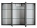 Spiegelschrank >Cleo I< in Graphitgrau - 100x64x20cm (BxHxT)
