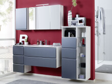 Spiegelschrank >Cleo I< in Polareiche - 100x64x20cm (BxHxT)