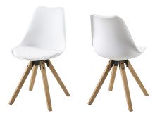 Esszimmerstuhl >Diva I< (2er Set) in Weiß aus...