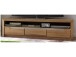 TV-Board >Flero< in Wildeiche/biancoton aus Massivholz - 165x43x46cm (BxHxT)