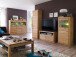 TV-Board >Flero< in Wildeiche/biancoton aus Massivholz - 114x55x46cm (BxHxT)