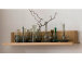 Wandboard >Flero< in Wildeiche/biancoton aus Massivholz - 114x20x25cm (BxHxT)