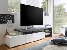 TV-Board >Aloa< in matt weiß aus MDF -...