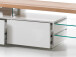 TV-Board >Aloa< in weiß matt aus Massivholz - 204x44x40cm (BxHxT)