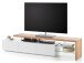 TV-Board >Aloa< in weiß matt aus Massivholz - 204x44x40cm (BxHxT)