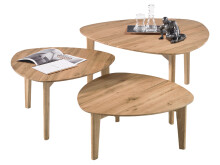 Couchtisch >Camilla< in Asteiche aus Massivholz - 80x43x80cm (BxHxT)