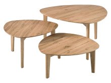 Couchtisch >Camilla< in Asteiche aus Massivholz - 80x43x80cm (BxHxT)