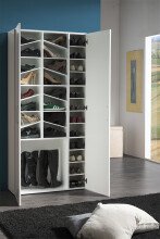 Schuhschrank >Girl< in Weiß/Hochglanz - 91x191x33cm (BxHxT)