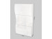 Schuhschrank >Onda< in Weiß/Hochglanz - 71x122x27cm (BxHxT)
