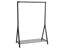Garderobenständer >Benno I< aus Metall - 117x165x59cm (BxHxT)
